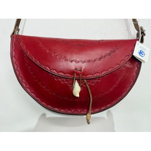 Bolso rojo de  cuero