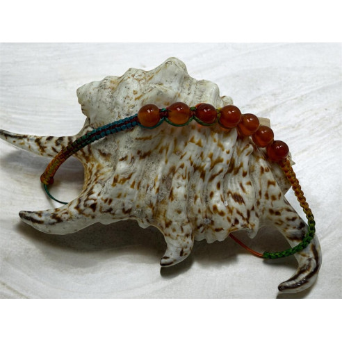 Pulsera de macramé, con piedras naturales.