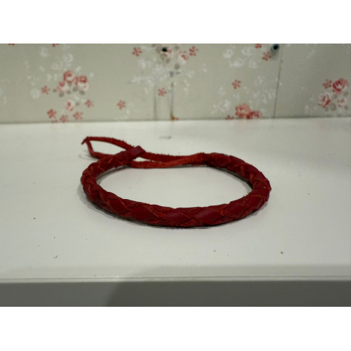 Pulseras de cuero trenzados de colores