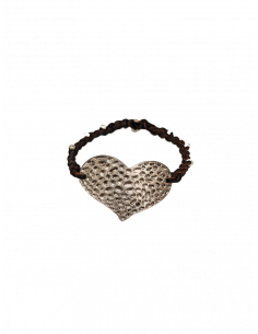 Pulsera corazón de plata 2
