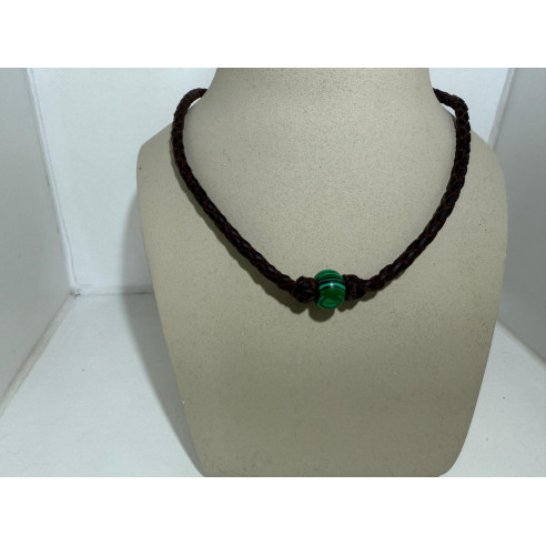 Collar de piedra Malaquita