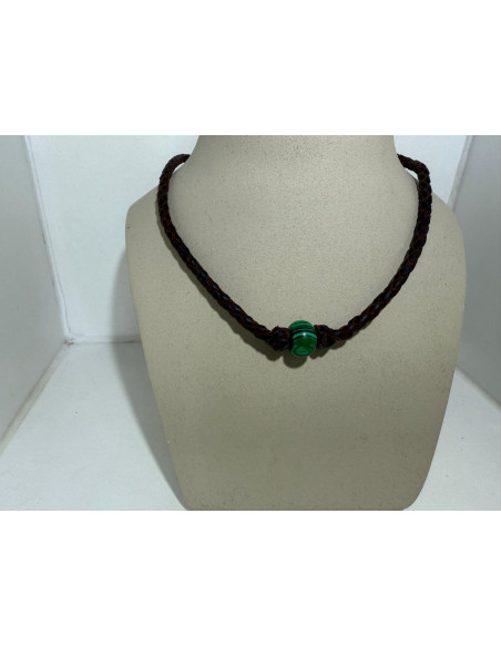 Collar de piedra Malaquita