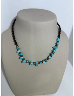 collar de Macramé  con piedras 2