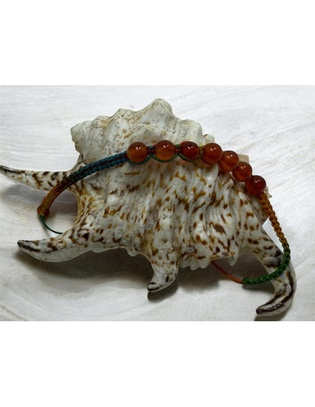 Pulsera de macramé, con piedras naturales.