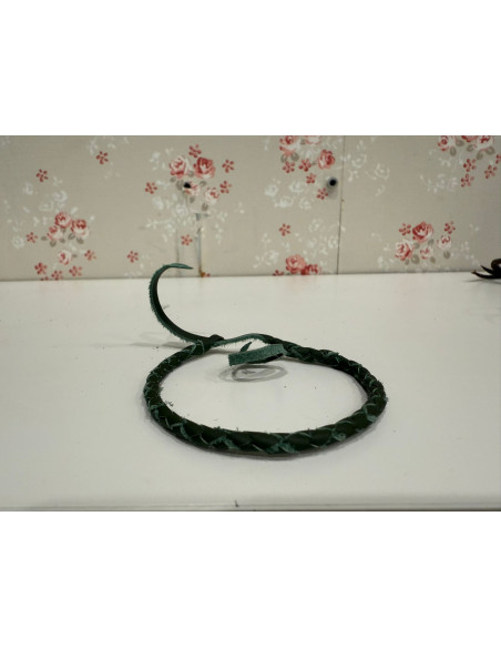 Pulseras de cuero trenzados de colores