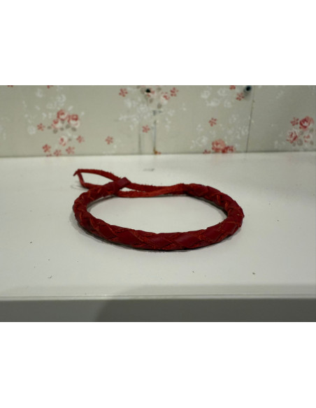 Pulseras de cuero trenzados de colores