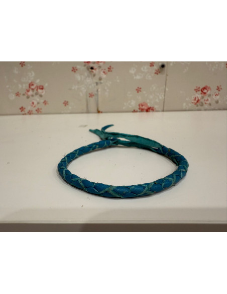Pulseras de cuero trenzados de colores