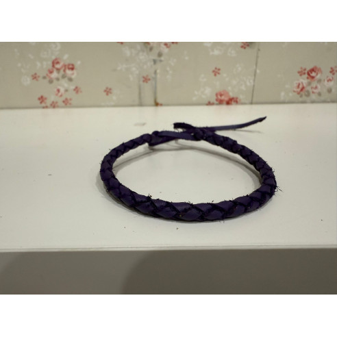 Pulseras de cuero trenzados de colores