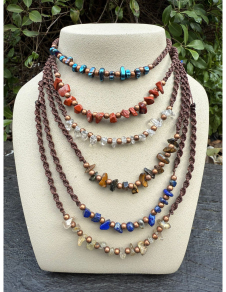 Collares de piedras naturales